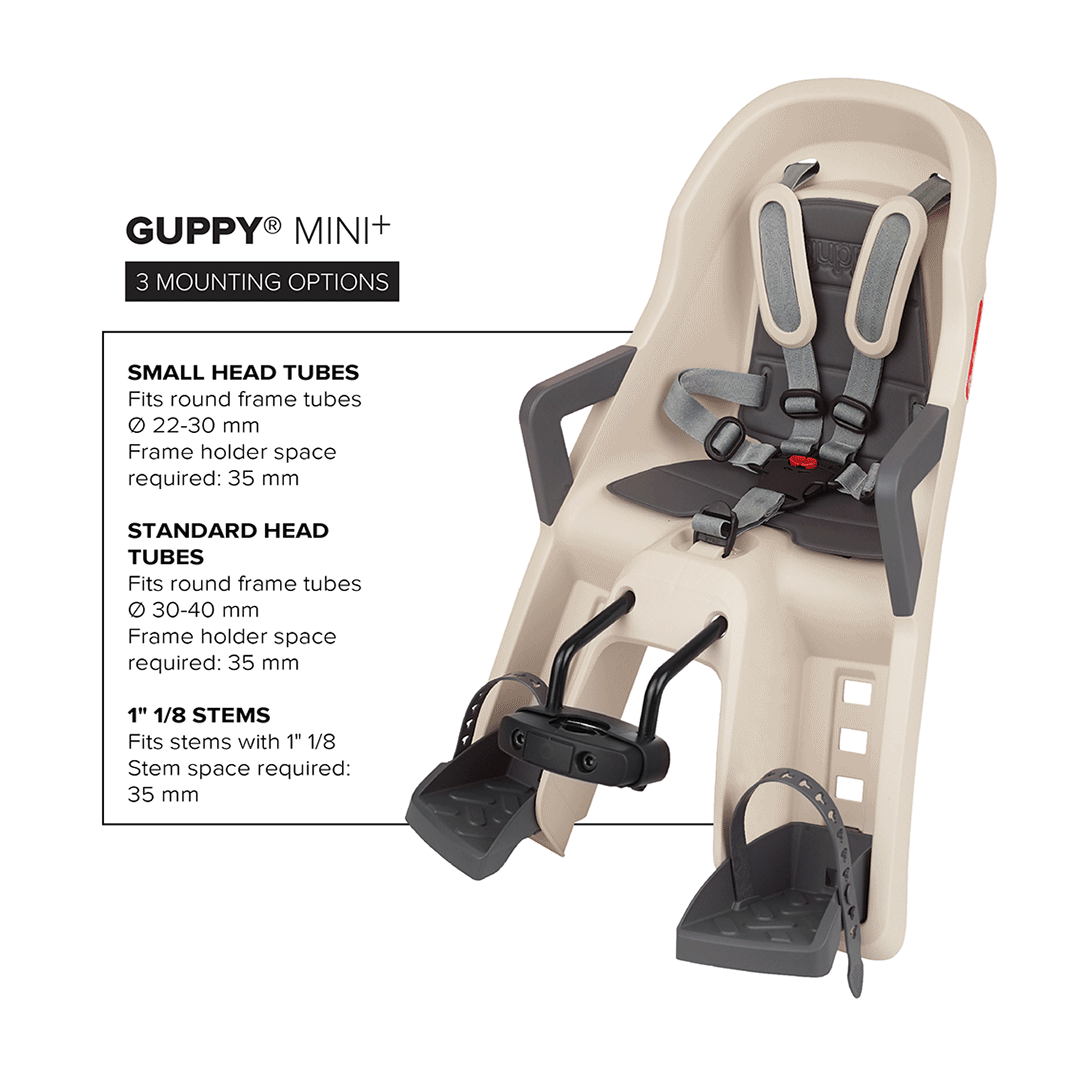 Polisport guppy mini front fixing child bike seat clearance