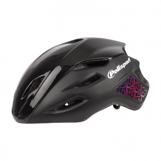 Aero R - Road Helmet Black and Purple - L Size