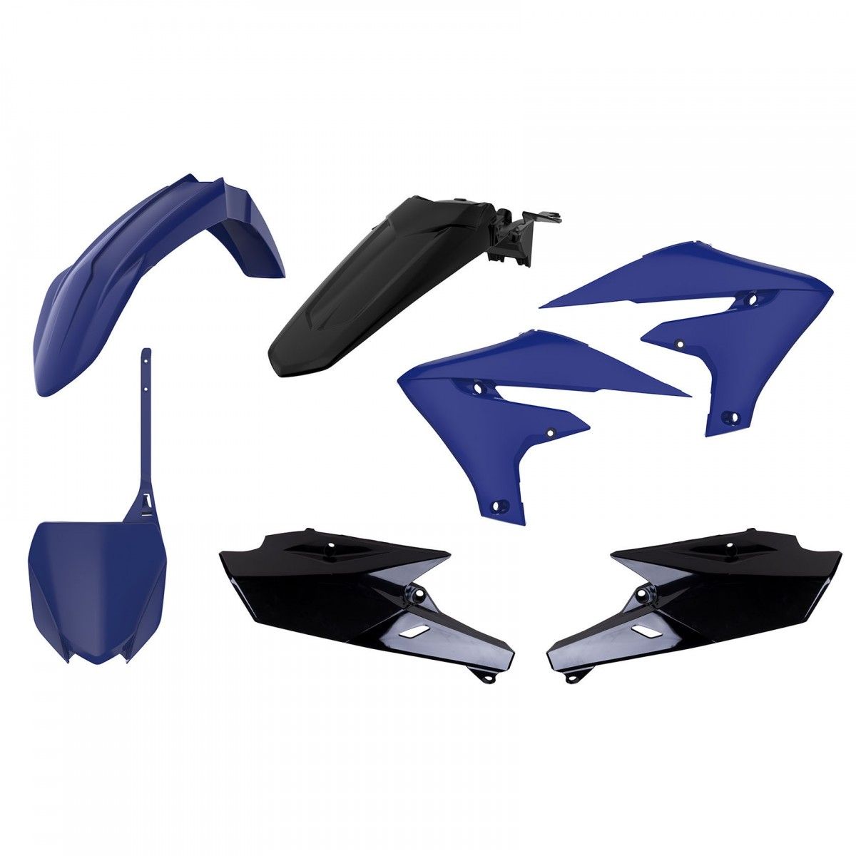 Polisport Plastic Kit Set Blue Black White Complete Original YZ250F 2010-2013 Polisport Plastic Kit Set Blue Black White Complete Original YZ250F 2010-2013