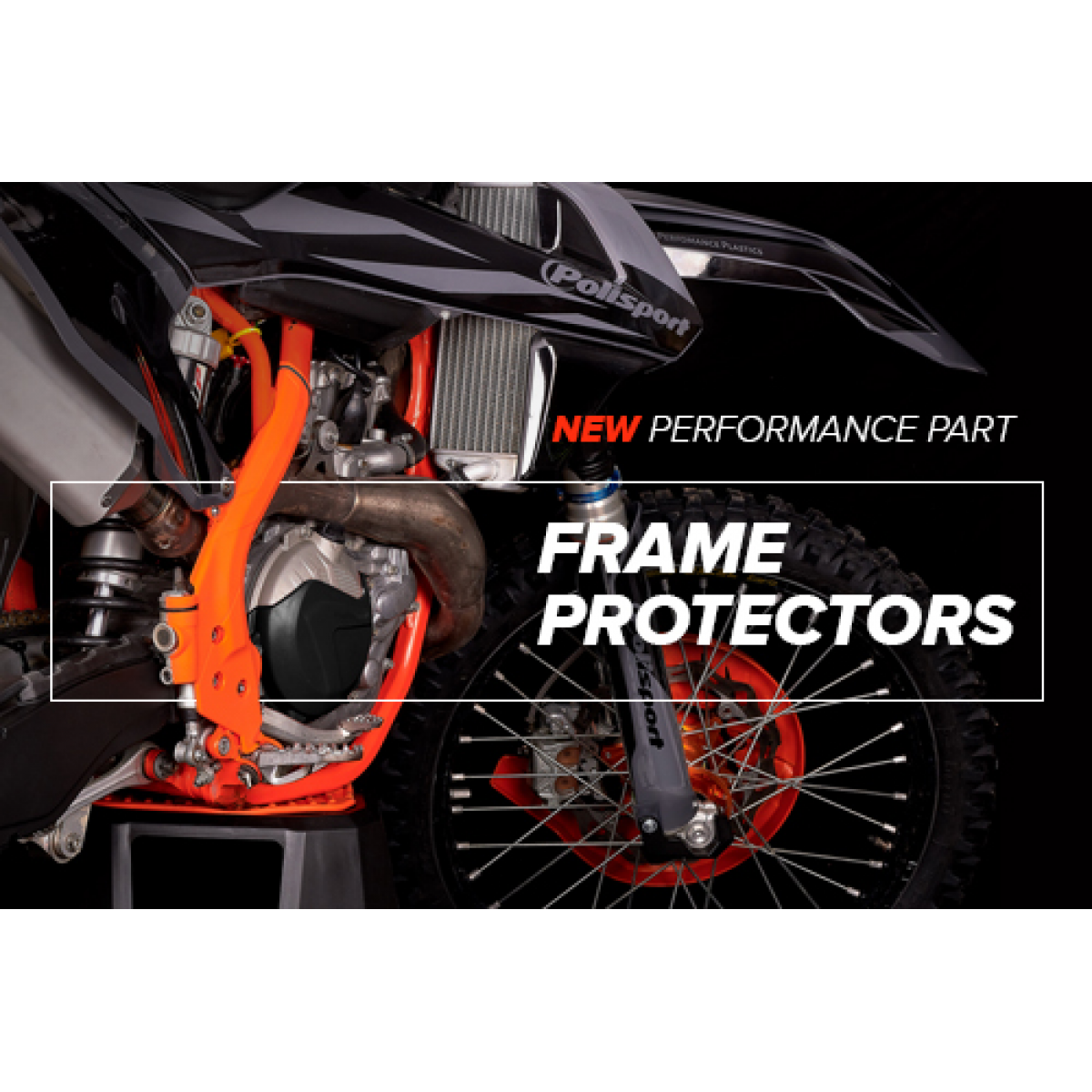 Polisport Frame Guards Protectors – Nardo Grey – For KTM 2019-2022
