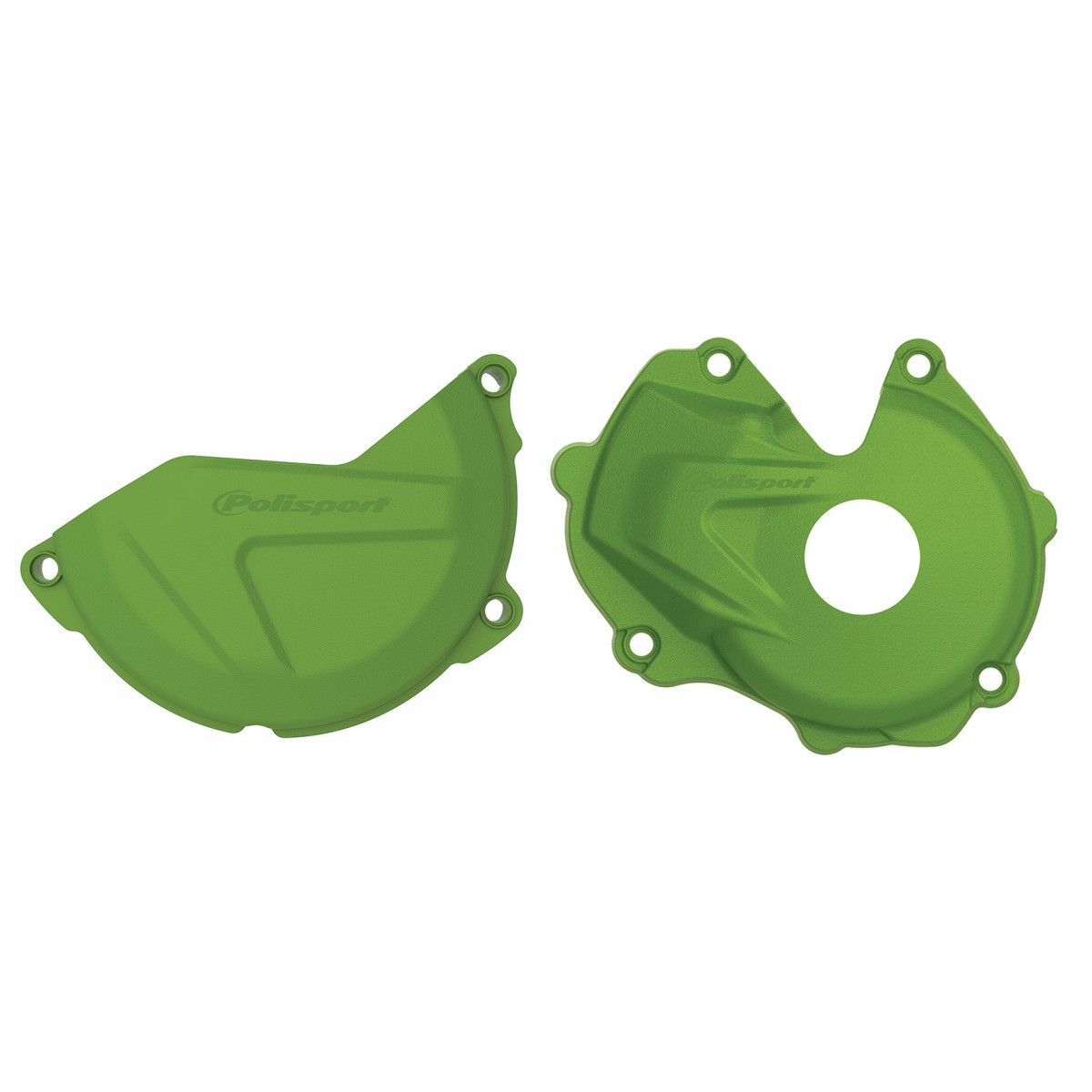 Kawasaki KX450F Clutch and Ignition Cover Protector Kit Black Green