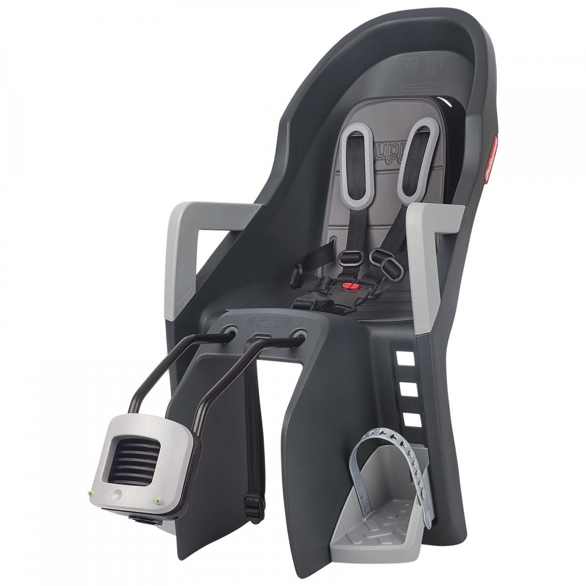 Guppy FF Rear Child Bicycle Seat Dark Grey and Silver 8639900018