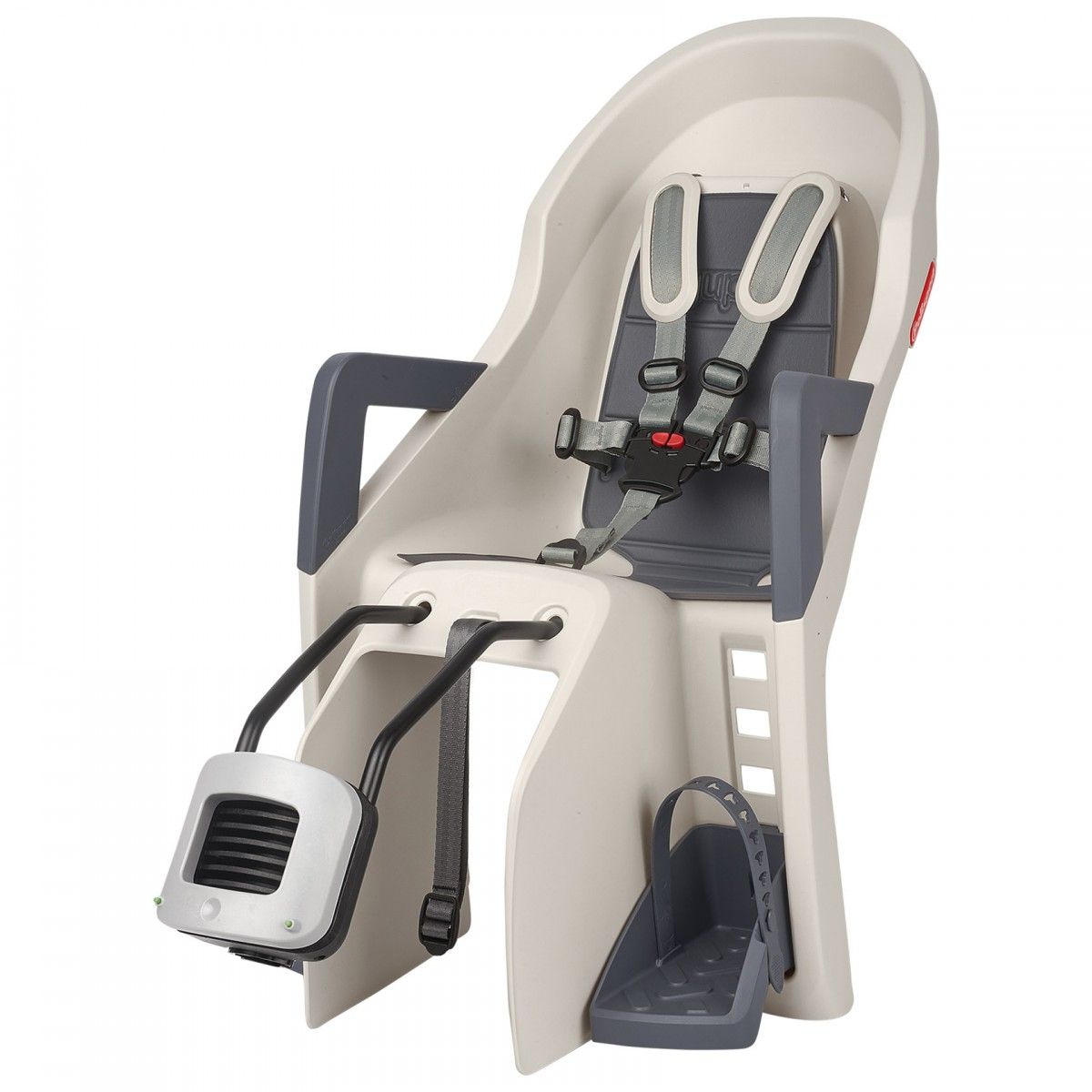 Guppy FF Rear Child Bicycle Seat Cream and Grey Polisport