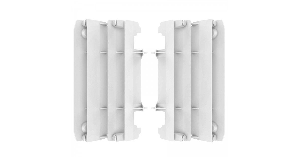 White Polisport Radiator Louvers