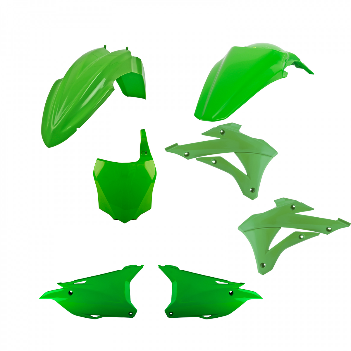 Polisport Réplique Plastique Kit Kawasaki KX85 KX100 KX112 2014-2024 Polisport Réplique Plastique Kit Kawasaki KX85 KX100 KX112 2014-2024