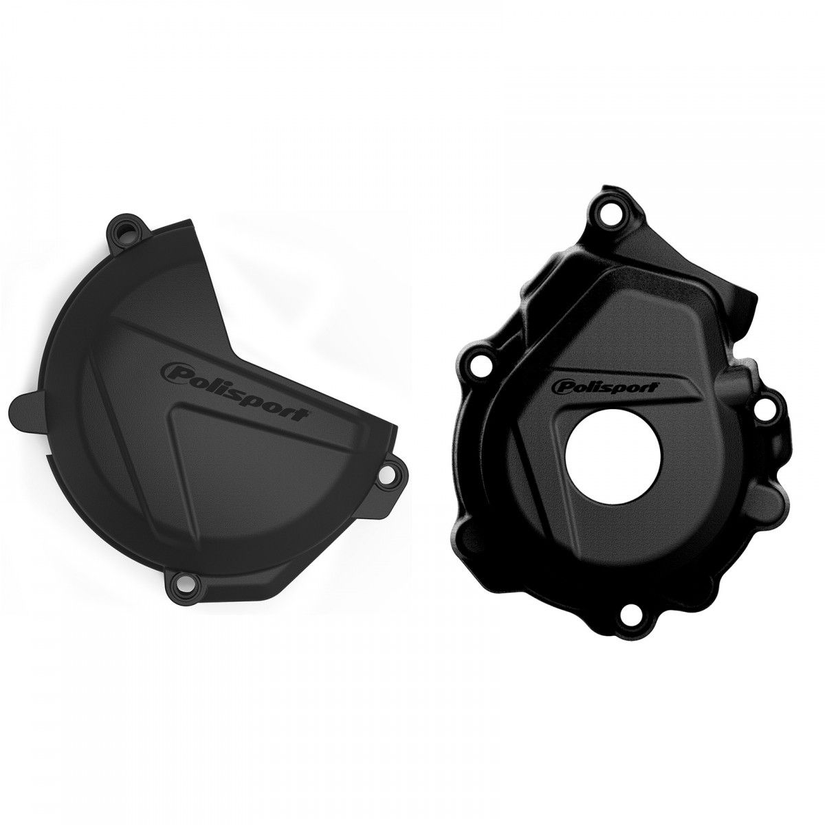 KTM 250,350 XCF/SXF Clutch and Ignition Cover Protector Kit Black