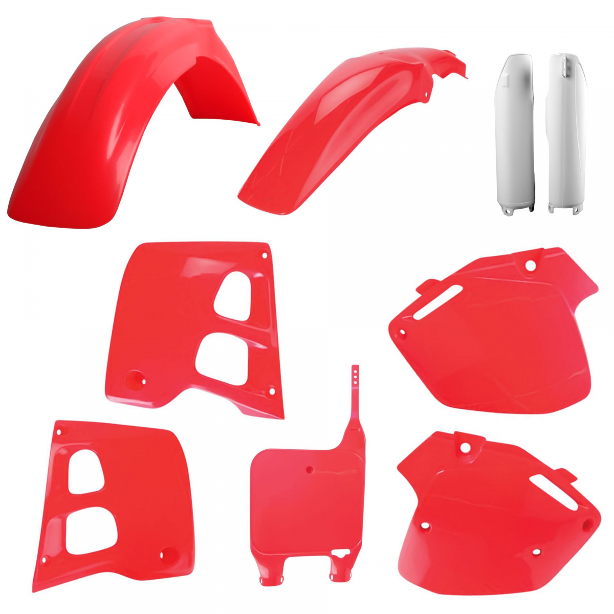 Kit Plastique Polisport Pour Honda CR125/250 (2002-2003) - Réplique Neuve, Rouge, Fabrication Portugal